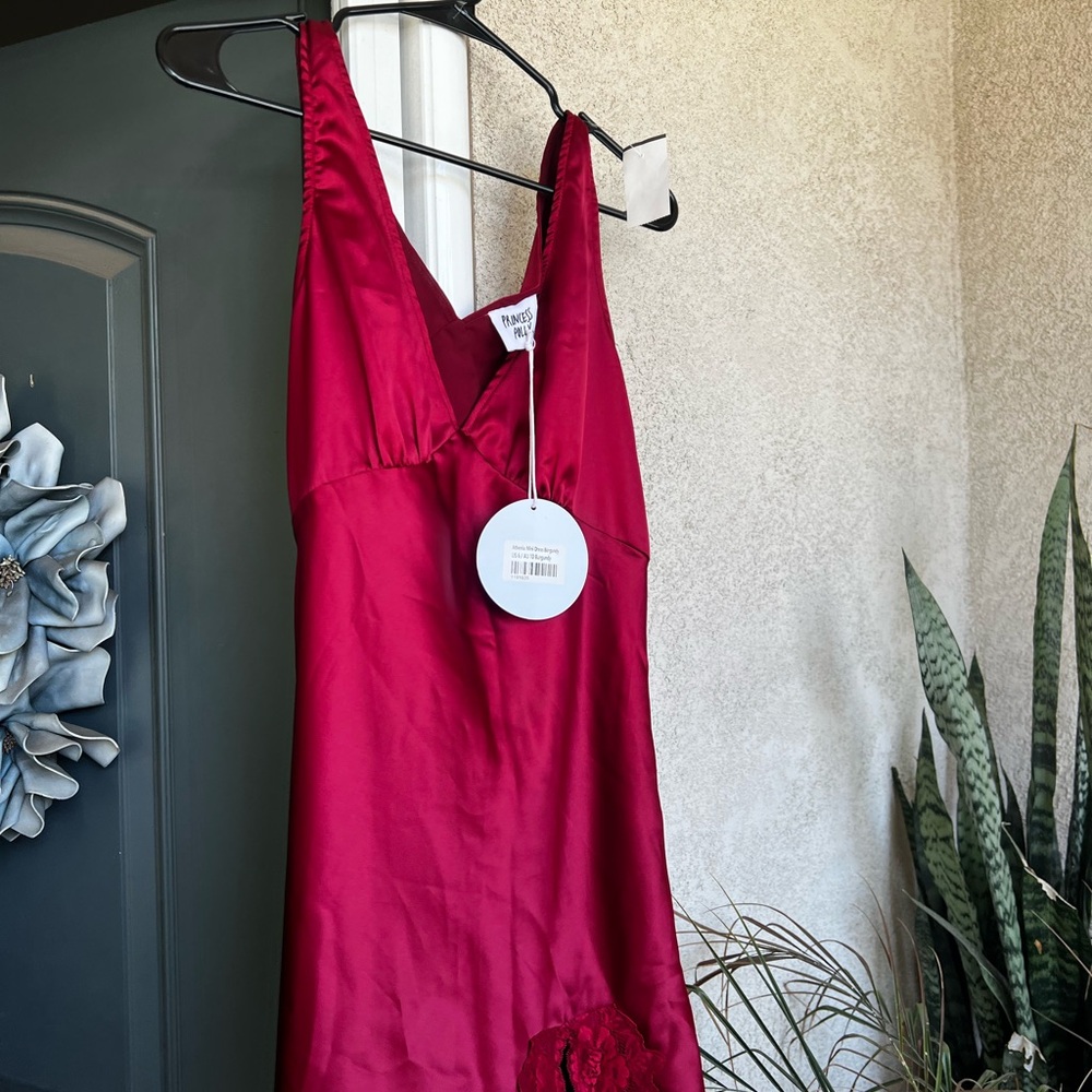 Princess Polly Burgundy Dress